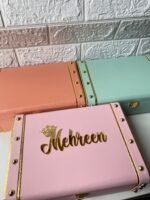 Vintage Leather Trunk Boxes (customised with name) - Image 9