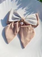 Premium Pearl Hair Bow Clip - Image 4