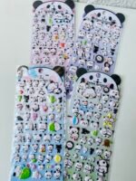 Panda 3D Stickers sheet