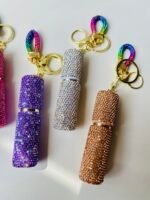 Mini Rhinestone keychain perfume bottles - Image 3