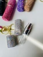 Mini Rhinestone keychain perfume bottles - Image 5