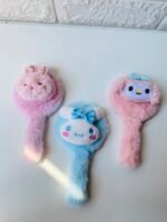 Cute fluffy hand mirrors