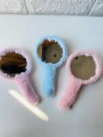 Cute fluffy hand mirrors - Image 2
