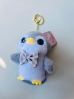 Grey penguine plushie Keychain