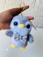Grey penguine plushie Keychain - Image 2