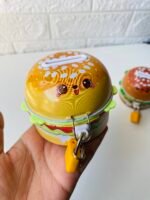 Cute burger shaped metal piggy bank - Image 2