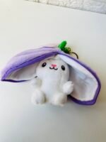Cute surprise rabbit plushy keychain - Image 4