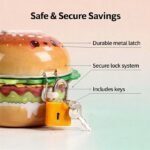 Cute burger shaped metal piggy bank - Image 7