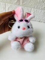 Bunny plushy keychain