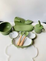 Silicon baby feeding set