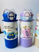 Cute Cartoon dual sip water bottle - 500 ml - Image 7