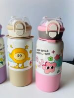 Cute Cartoon dual sip water bottle - 500 ml - Image 6