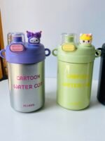 Cartoon Stainless Steel Insulated Water Bottle with Dual Sip Lid- 550 mL - Image 5