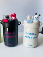 Cartoon Stainless Steel Insulated Water Bottle with Dual Sip Lid- 550 mL - Image 6