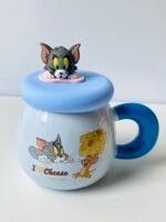 Tom and Jerry Ceramic mug with silicon lids - Image 4