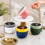 Stainless Steel Insulated Lunch Bowl with Foldable Spoon