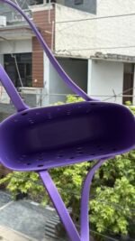 Purple Crocs-Style EVA Tote Bag with Charms - Image 2