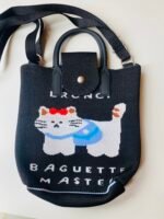 Knitted sling bag