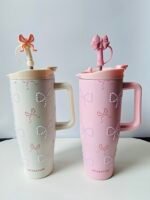 Sitarayuri Bow Pearl Tumbler with straw -1200 mL