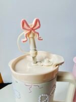 Sitarayuri Bow Pearl Tumbler with straw -1200 mL - Image 8