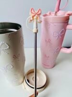 Sitarayuri Bow Pearl Tumbler with straw -1200 mL - Image 4