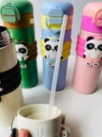 Panda Kids Insulated Stainless Steel Sipper Bottle- 520ml - Image 2