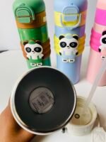 Panda Kids Insulated Stainless Steel Sipper Bottle- 520ml - Image 3