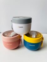 Stainless Steel Insulated Lunch Bowl with Foldable Spoon