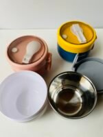 Stainless Steel Insulated Lunch Bowl with Foldable Spoon - Image 4