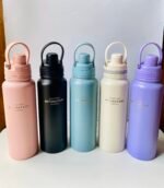 1000 mL Magnetic Lock Insulated Water Bottle with Straw