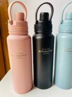 1000 mL Magnetic Lock Insulated Water Bottle with Straw - Image 2