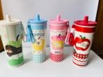 Kawaii Stainless Steel Tumbler with Straw & Charm - 710 mL