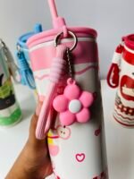Kawaii Stainless Steel Tumbler with Straw & Charm - 710 mL - Image 5