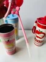 Kawaii Stainless Steel Tumbler with Straw & Charm - 710 mL - Image 6