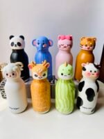 Cute Animal Stainless Steel Insulated Bottle with Straw – 480mL - Image 2