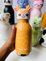 Cute Animal Stainless Steel Insulated Bottle with Straw – 480mL - Image 6