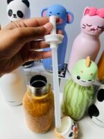 Cute Animal Stainless Steel Insulated Bottle with Straw – 480mL - Image 4