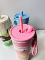 Kawaii Stainless Steel Tumbler with Straw & Charm - 710 mL - Image 3