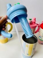 Cute Light Bulb Ice Cup Sipper – 800 mL - Image 5