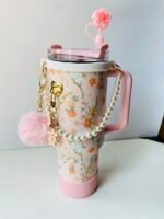 🌸 Floral Printed Charm Tumbler- 1.2L