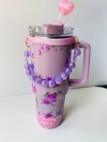 🌸 Floral Printed Charm Tumbler- 1.2L