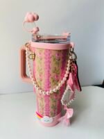 🌸 Floral Printed Charm Tumbler-1.2L