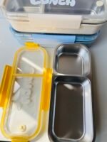 2 Compartment Stainless Steel Lunch Box - 700 mL - Image 2