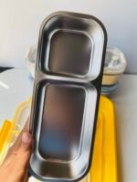 2 Compartment Stainless Steel Lunch Box - 700 mL - Image 4